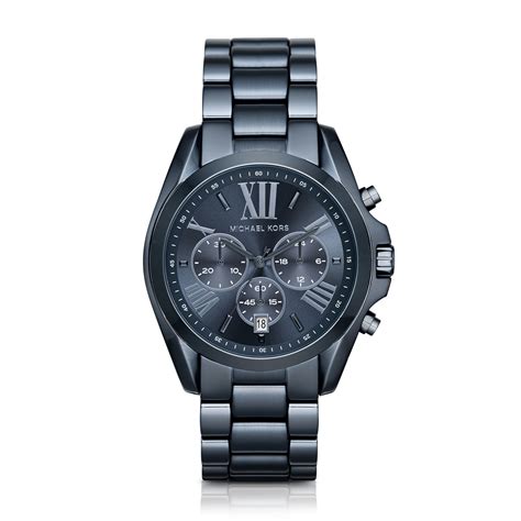 michael kors oversize bradshaw blue watch|michael kors bradshaw chronograph.